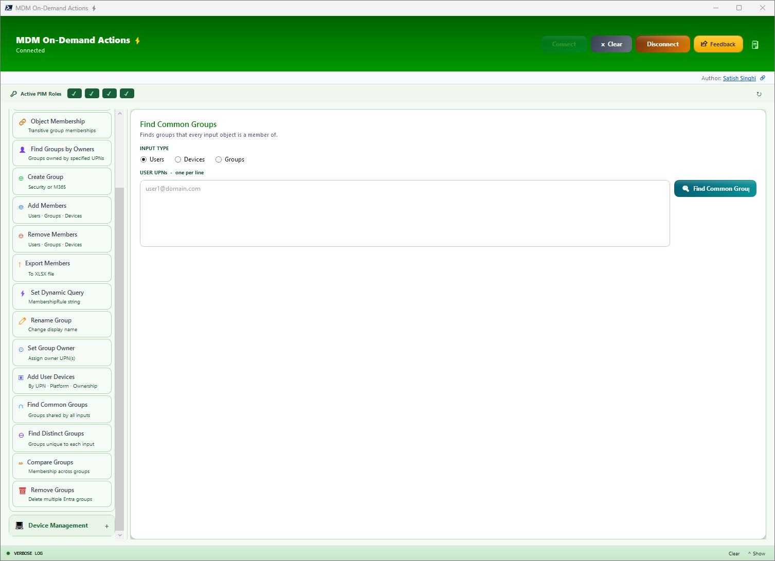Find Common/Distinct Groups