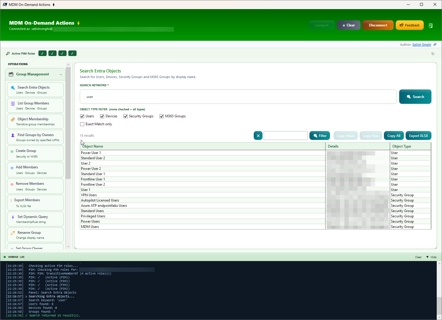 Search Entra Objects