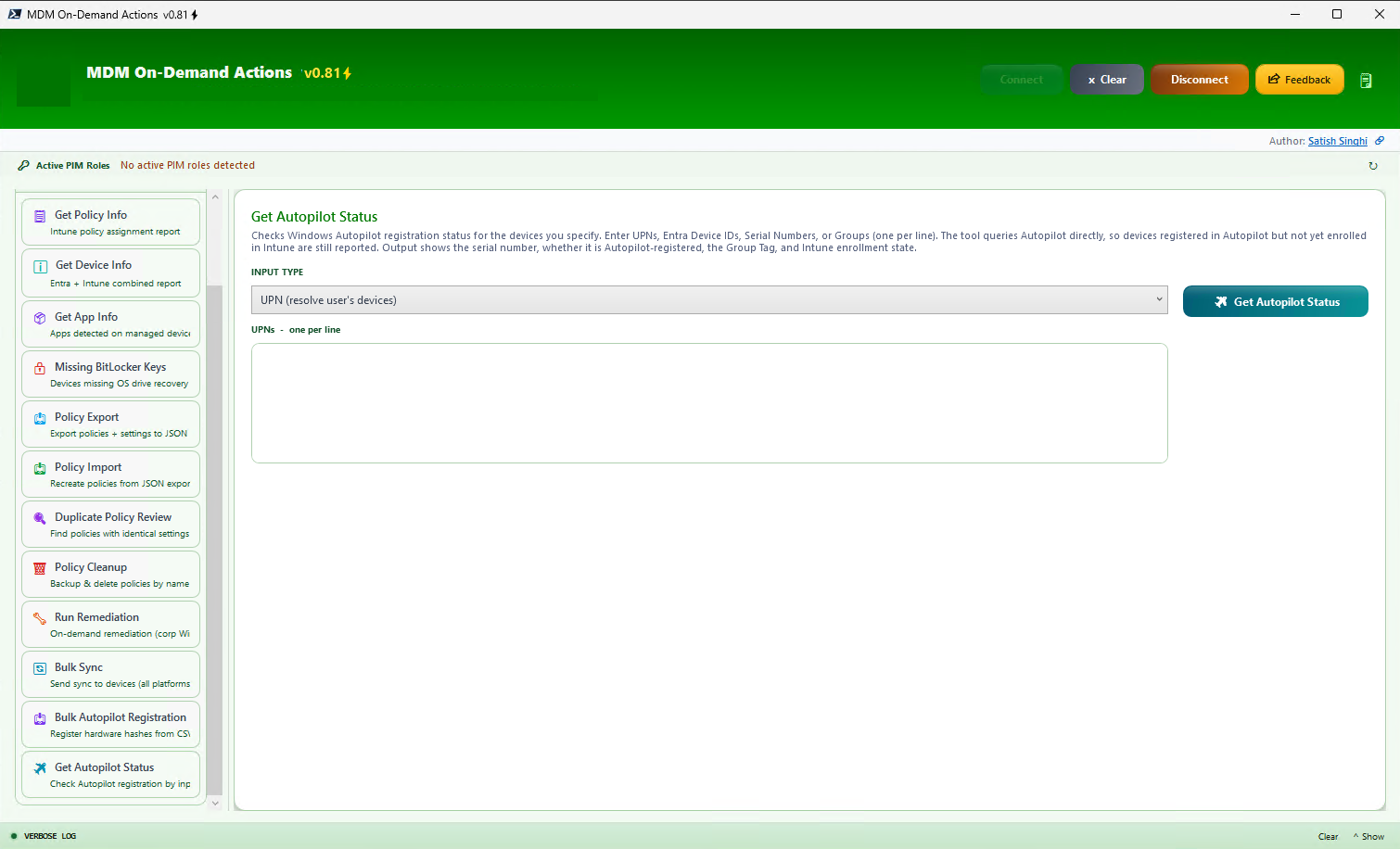 Get Autopilot Status interface