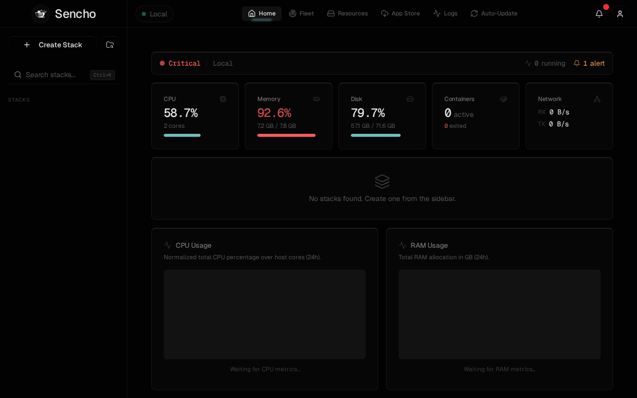 Sencho Dashboard