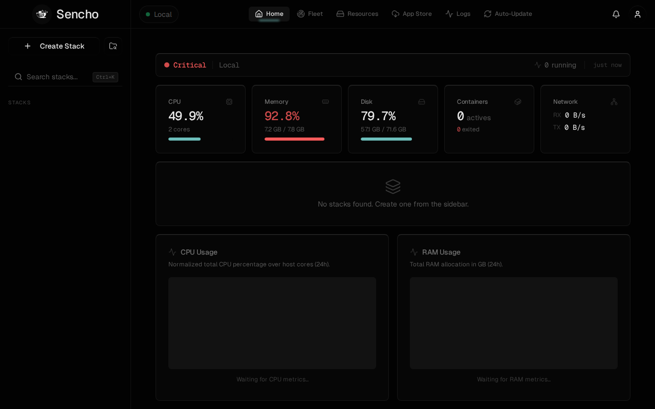 Sencho Dashboard