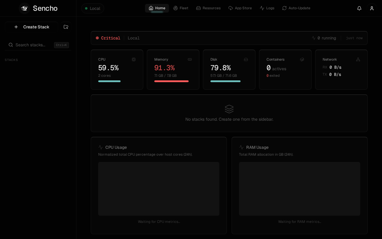 Sencho Dashboard