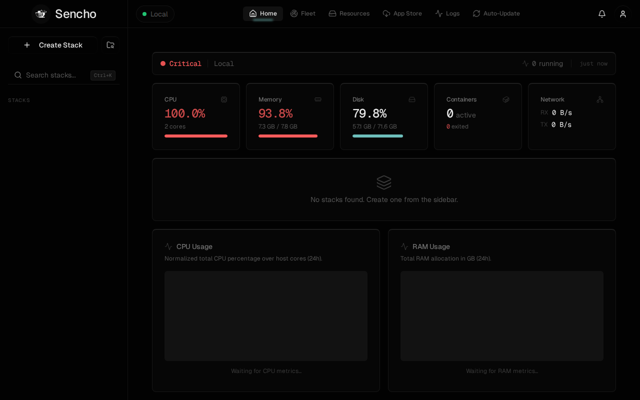 Sencho Dashboard