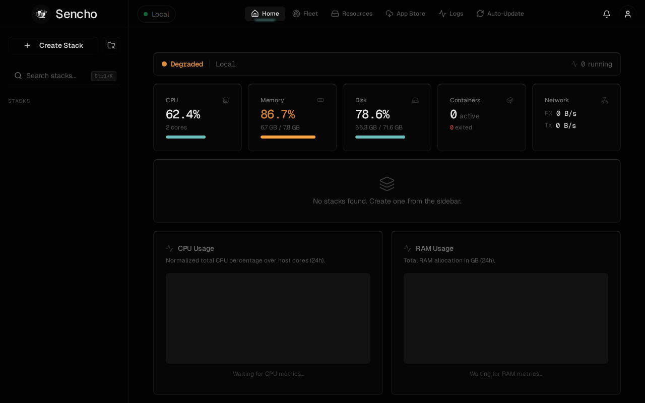 Sencho Dashboard