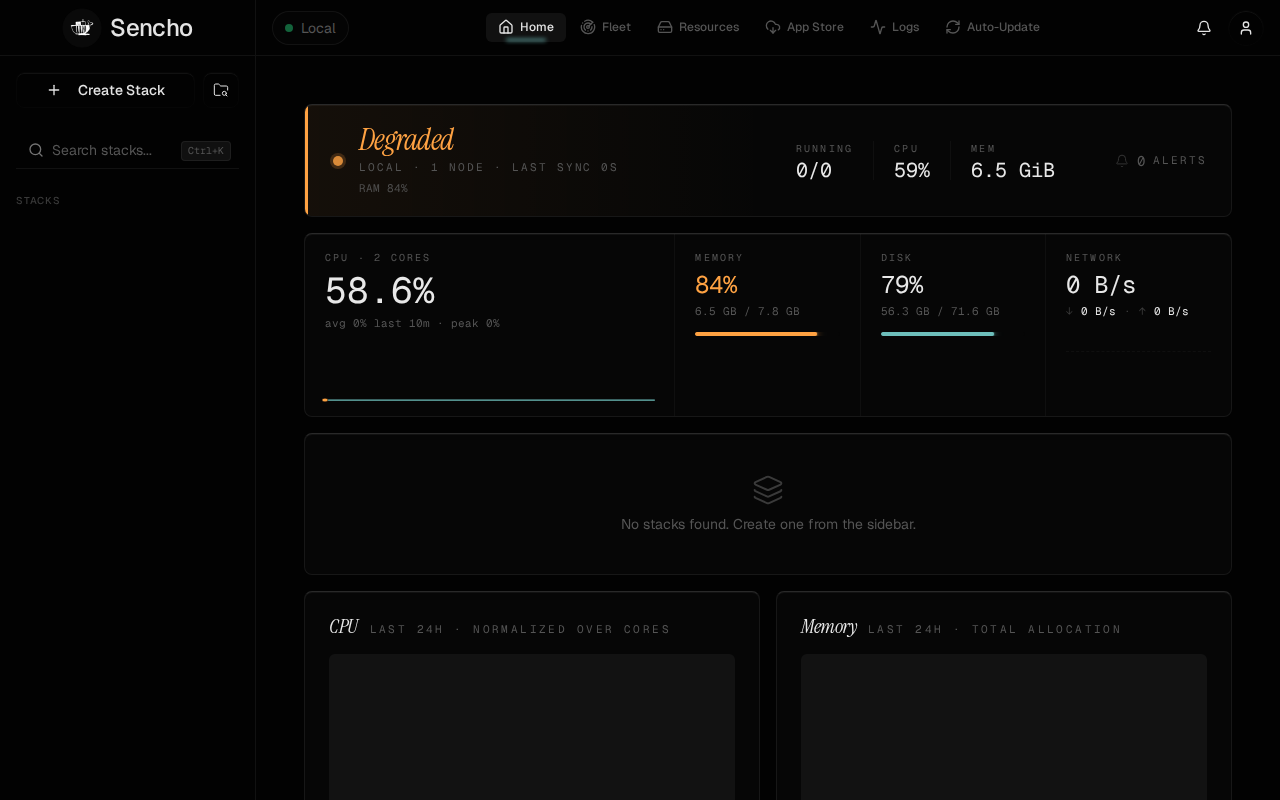 Sencho Dashboard