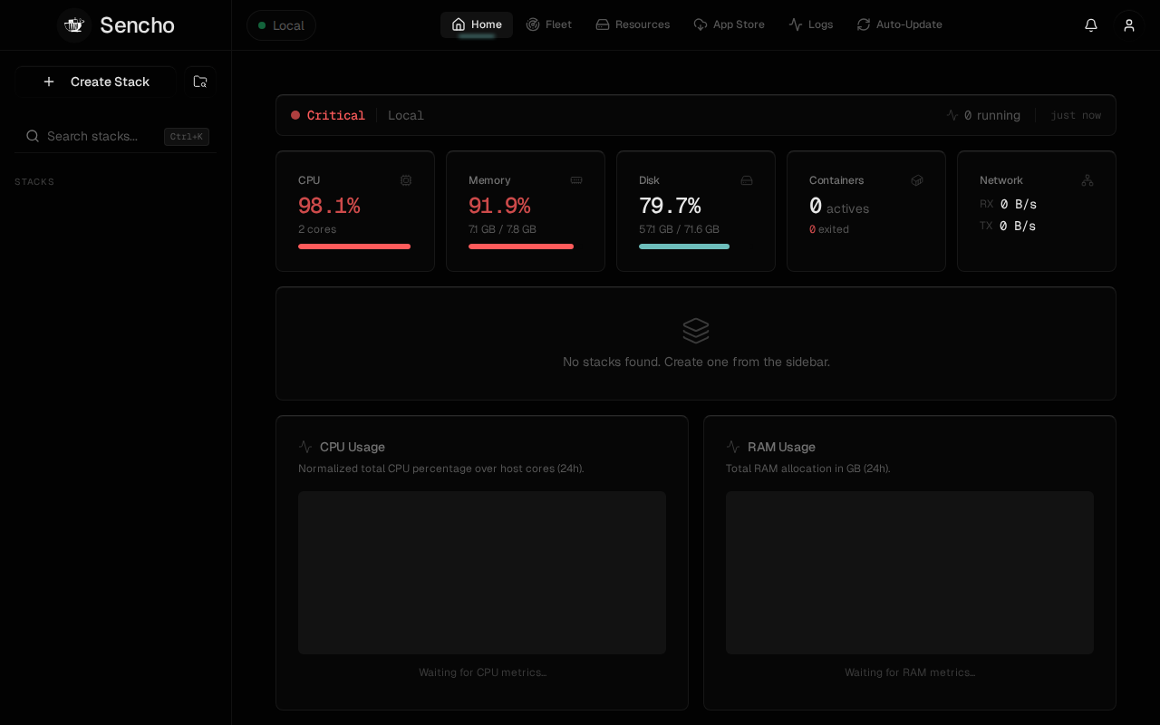 Sencho Dashboard