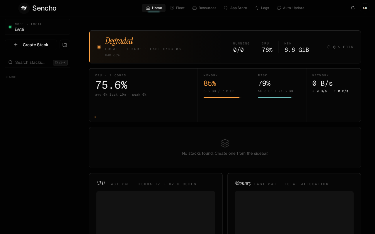 Sencho Dashboard