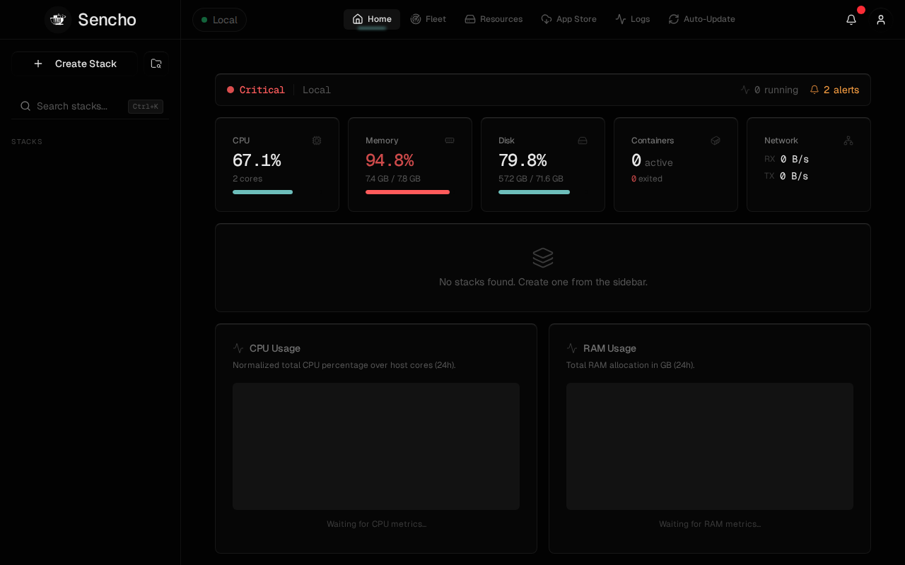 Sencho Dashboard